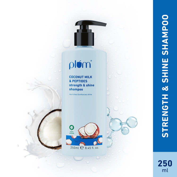Plum Coconut Milk & Peptides Strength & Shine Shampoo - 250 ML image 2