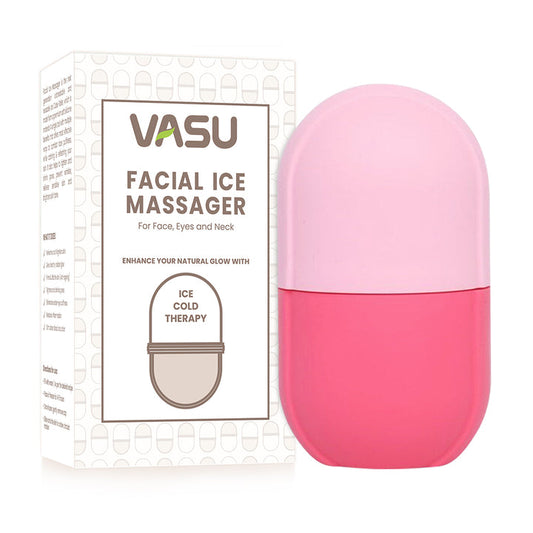 Vasu Facial Ice Massager for Face Eyes & Neck (Pink)  Ice Cube Roller - 25 ml image 1