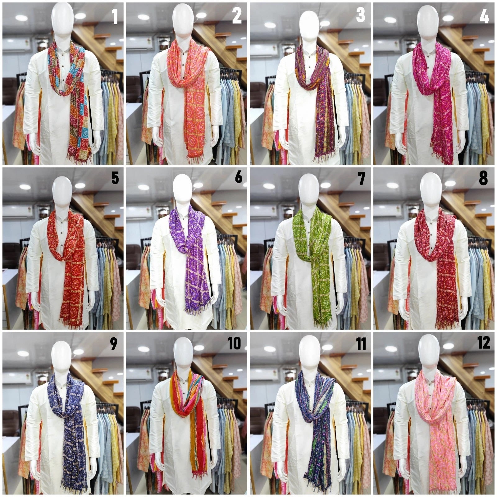Designer Bandhani Dupatta For Kurta Festival Wear 16-VR image 12