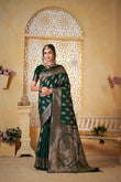Festival Soft Silk Weaving Banarasi Jari Work Wedding Wear Sari With Blouse11-VF image 1