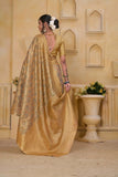 Indian Pure Tissu Traditional Wedding Festival Saree With Blouse 11-VF image 4