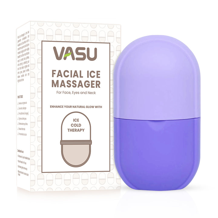 Vasu Facial Ice Massager for Face Eyes & Neck (Purple)  Ice Cube Roller - 25 ml image 1