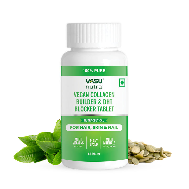 Vasu Nutra Vegan Collagen Builder & DHT Blocker Tablet - 60 tabs image 1