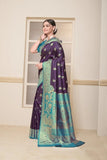 Festival Wedding Wear Soft Silk Saree Weaving Banarasi With Blouse 11-VF image 1