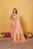 Soft Bamber Weaving Rich Pallu Traditional Wear Sari With Blouse 11-VF image 1
