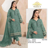 Classic Heavy Organza With Embroidery Work Top Bottom & Dupatta For Womens 12-RD image 2