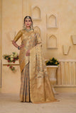 Indian Pure Tissu Traditional Wedding Festival Saree With Blouse 11-VF image 1