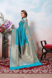 Traditional Soft Silk Indian Designer Festival Sari With Blouse 11-VF image 7