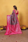 Kanjiwaram Silk With Rich Pallu Traditional Wear Sari With Blouse 11-VF image 13