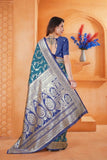 Soft Silk Weaving Saree With Banarasi Jari Work Designer With Blouse 11-VF image 9