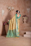 Pure Tissue Traditional Wear Wedding Festival Saree With Blouse 11-VF image 5