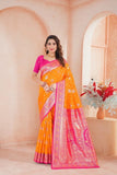 Elegant Soft Silk Weaving Saree With Banarasi Jari Work With Blouse 11-VF image 2