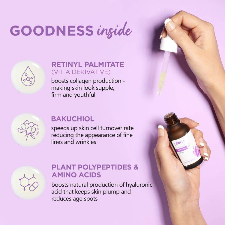 Plum 1% Retinol Face Serum with Bakuchiol Serum -20ml image 3