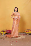Soft Bamber Weaving Rich Pallu Traditional Wear Sari With Blouse 11-VF image 8
