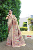 Traditional Soft Pure Silk Saree With Pashmina Design With Blouse 11-VF image 3