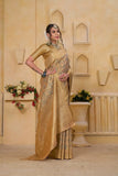 Indian Pure Tissu Traditional Wedding Festival Saree With Blouse 11-VF image 5