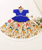 Kid's Chinon Silk With Beautiful Print Traditional Lehenga With Blouse 22-MNT image 3