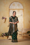 Festival Soft Silk Weaving Banarasi Jari Work Wedding Wear Sari With Blouse11-VF image 6