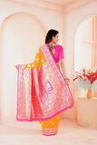 Elegant Soft Silk Weaving Saree With Banarasi Jari Work With Blouse 11-VF image 10