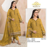 Heavy Organza With Embroidery Work Top Bottom & Dupatta For Women's 12-RD image 4