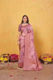 Soft Bamber Weaving Rich Pallu Traditional Wear Sari With Blouse 11-VF image 2