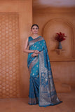 Wedding Designer Soft Silk Weaving Banarasi Sari With Blouse 11-VF image 3