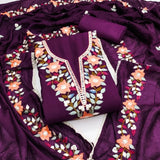 Traditional Beautiful Roman Silk Designer Top Bottom & Dupatta 12-VF image 4