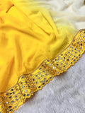 Classic Heavy Faux Georgette Dark to Light Shaded Saree With Blouse 11-RV image 3