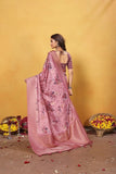 Soft Bamber Weaving Rich Pallu Traditional Wear Sari With Blouse 11-VF image 9
