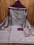 Women's Slub Cotton Tie Work Wedding Festival Wear Top Bottom & Dupatta 12-VF image 6