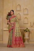 Festival Traditional Wear Designer Pure Tissue Saree With Blouse 11-VF image 1