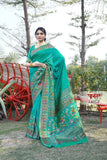 Traditional Soft Pure Silk Saree With Pashmina Design With Blouse 11-VF image 6