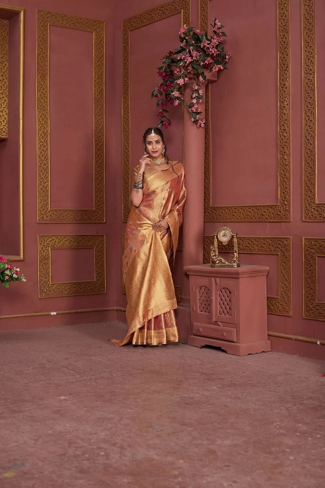 Festival Pure Tissu Traditional Wedding Festival Saree With Blouse 11-VF image 10