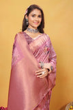 Soft Bamber Weaving Rich Pallu Traditional Wear Sari With Blouse 11-VF image 10