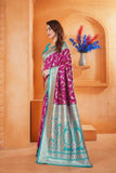 Soft Silk Weaving Saree With Banarasi Jari Work Designer With Blouse 11-VF image 3