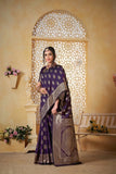 Festival Soft Silk Weaving Banarasi Jari Work Wedding Wear Sari With Blouse11-VF image 8