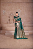 Wedding Soft Silk Banarasi Jari Work Festival Wear Sari With Blouse11-VF image 3