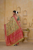 Festival Traditional Wear Designer Pure Tissue Saree With Blouse 11-VF image 6