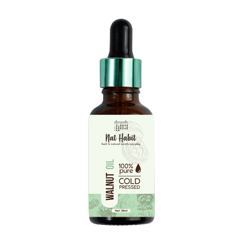 Nat Habit Pure Cold Pressed Walnut (Akhrot) Oil - 30 ml image 2