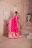 Traditional Soft Silk Indian Designer Festival Sari With Blouse 11-VF image 10