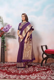 Traditional Soft Silk Indian Designer Festival Sari With Blouse 11-VF image 11