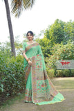 Traditional Soft Pure Silk Saree With Pashmina Design With Blouse 11-VF image 8