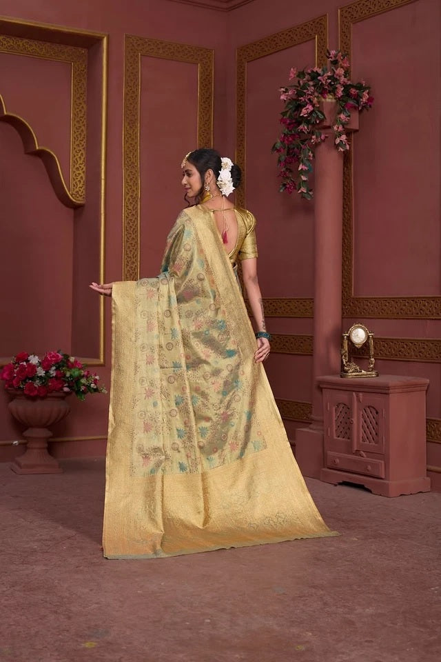 Festival Pure Tissu Traditional Wedding Festival Saree With Blouse 11-VF image 11