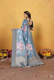 Soft Bamber Weaving Rich Pallu Traditional Wear Sari With Blouse 11-VF image 11