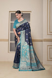 Festival Wedding Wear Soft Silk Saree Weaving Banarasi With Blouse 11-VF image 8