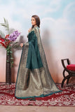 Traditional Soft Silk Indian Designer Festival Sari With Blouse 11-VF image 12
