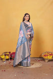 Soft Bamber Weaving Rich Pallu Traditional Wear Sari With Blouse 11-VF image 12