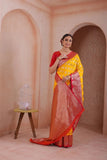 Indian Soft Silk Weaving Saree With Banarasi Jari Work With Blouse 11-VF image 5