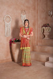 Pure Tissue Traditional Wear Wedding Festival Saree With Blouse 11-VF image 10