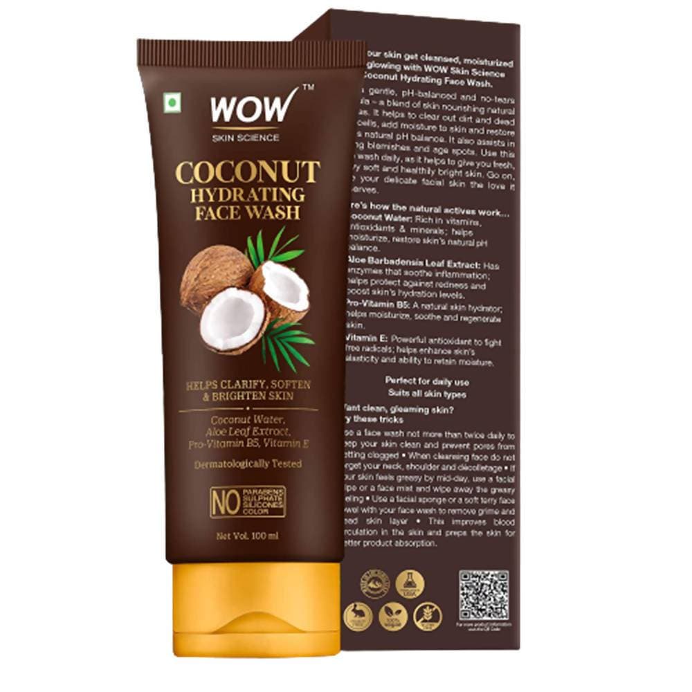 Wow Skin Science Coconut Hydrating Face Wash - 100 ml image 3